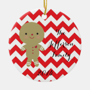 Personalised Christmas Gingerbread Family Ornament