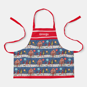Personalised Christmas Gingerbread House Apron