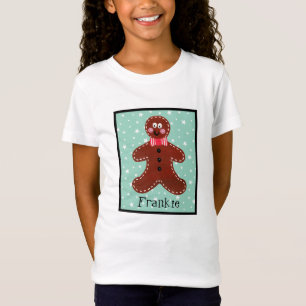 Personalised Christmas Gingerbread Man T-Shirt