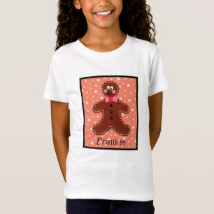 Personalised Christmas Gingerbread Man T-Shirt