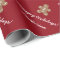 Personalised Christmas gingerbread wrapping paper
