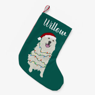 Personalised Christmas Great Pyrenees Small Christmas Stocking