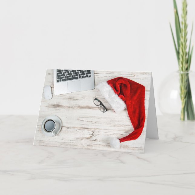 Personalised Christmas Greeting Card for Co-worker (Front)