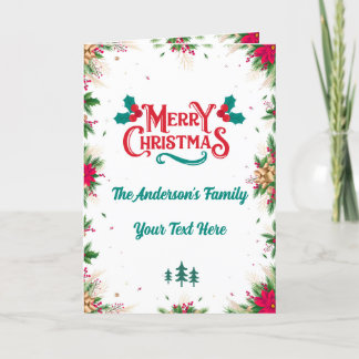 Personalised Christmas Greeting Cards