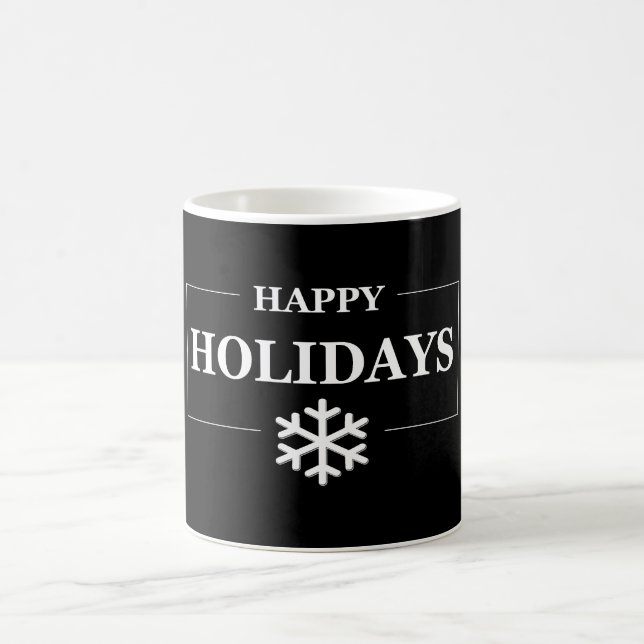 Personalised Christmas Happy Holiday Custom Gift  Coffee Mug (Center)