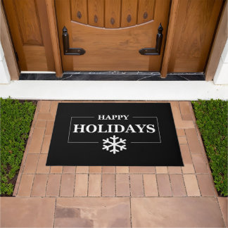 Personalised Christmas Happy Holiday Custom Gift  Doormat