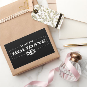 Personalised Christmas Happy Holiday Custom Gift  Rectangular Sticker