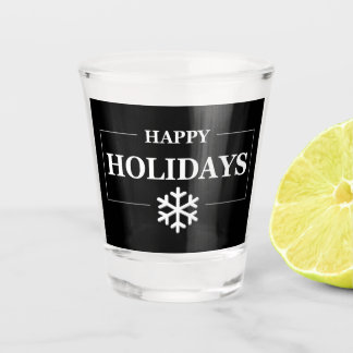 Personalised Christmas Happy Holiday Custom Gift  Shot Glass
