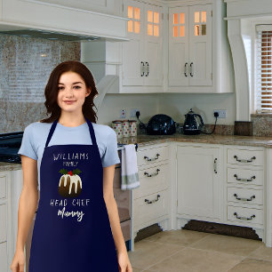 Personalised Christmas Head Chef Apron