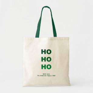 Personalised Christmas Ho Ho Ho Tote Bag