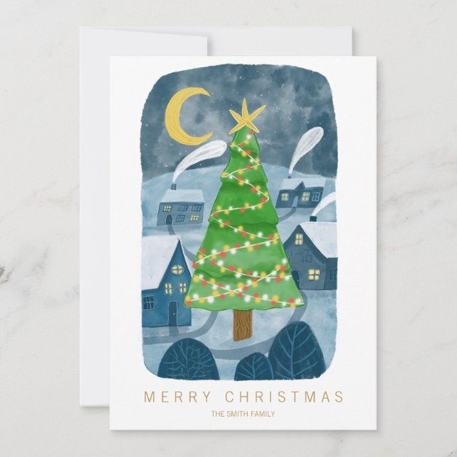 Personalised Christmas Holiday Card (Front)