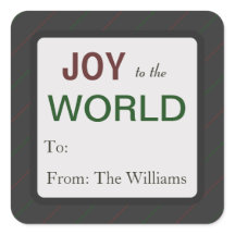 Personalised Christmas Holiday Gift Tag Stickers