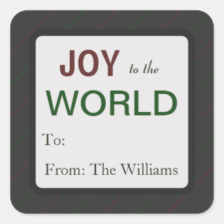 Personalised Christmas Holiday Gift Tag Stickers