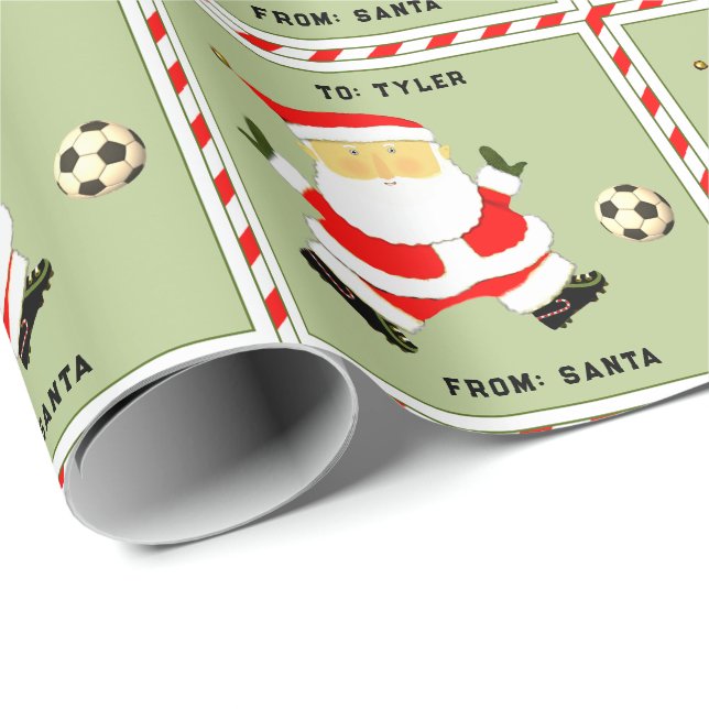 Personalised Christmas Holiday Gift Wrapping Paper (Roll Corner)