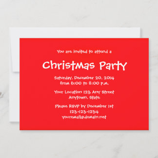 Personalised Christmas Holiday Party Invitations