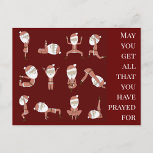 personalised Christmas  Holiday Postcard