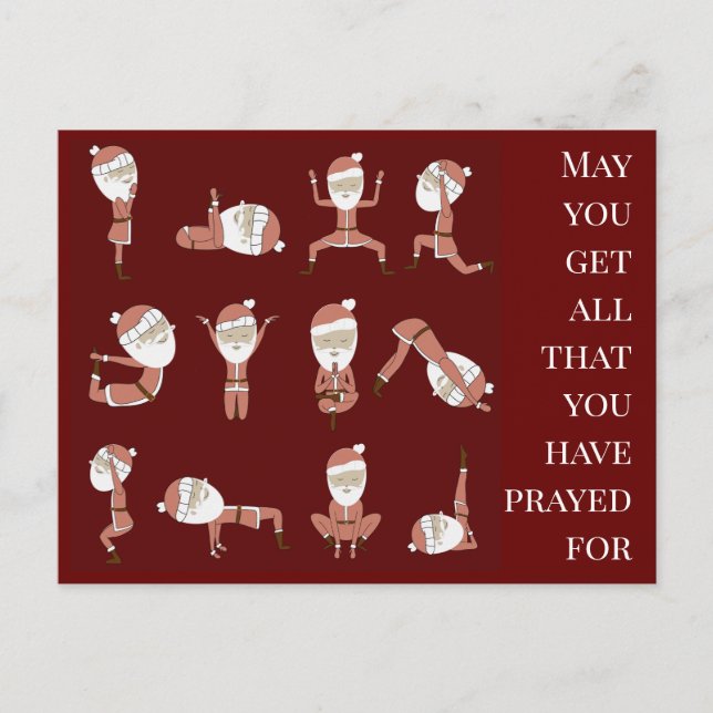 personalised Christmas  Holiday Postcard (Front)