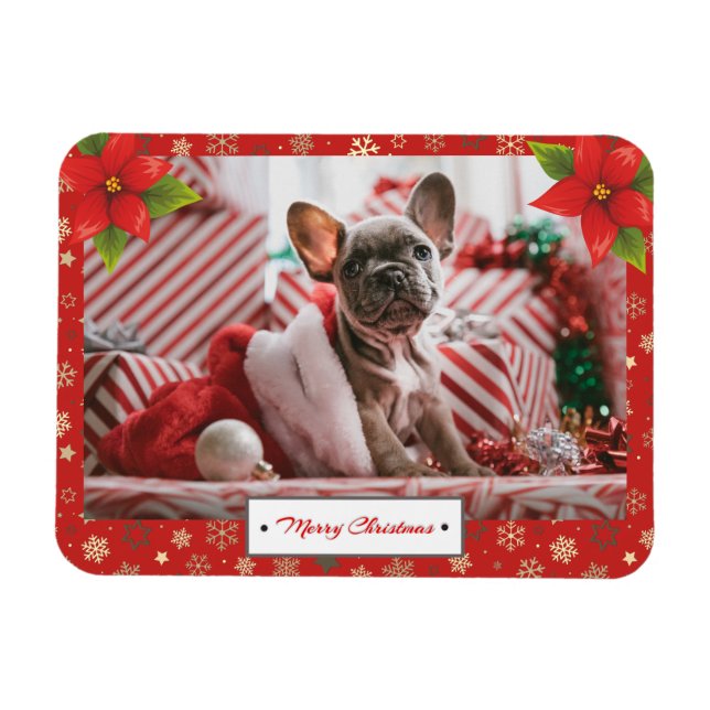 Personalised Christmas Holidays Photo Magnet (Horizontal)
