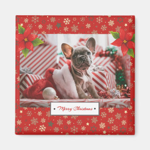 Personalised Christmas Holidays Photo Magnet