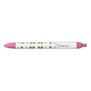 Personalised Christmas Holly Pen