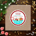 Personalised Christmas Home Baked Treats Labels<br><div class="desc">Festive and fun Christmas stickers for all your homemade goodies</div>