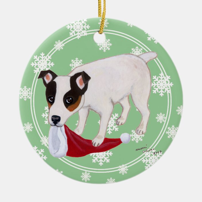 Personalised Christmas Jack Russell Terrier Christmas Ornament Zazzle