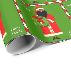 Personalised Christmas Kids Holiday Gift Wrapping Paper