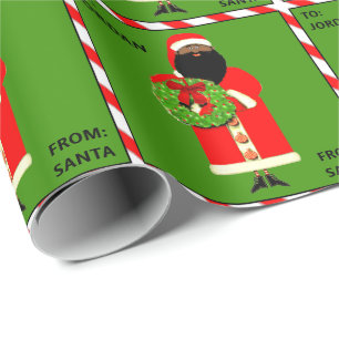 Personalised Christmas Kids Holiday Gift Wrapping Paper