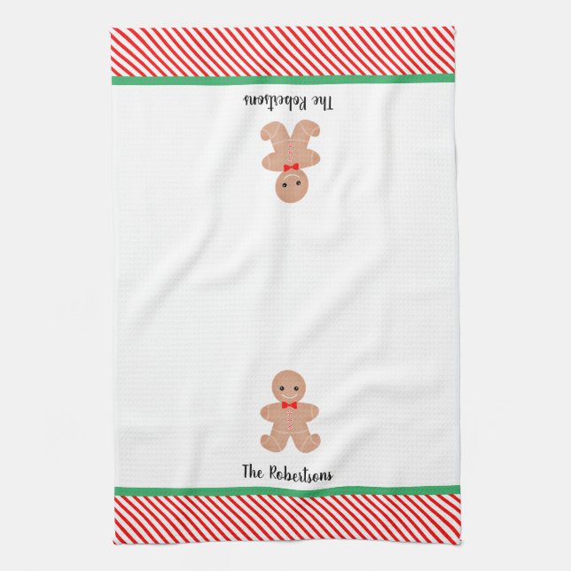Personalised Christmas Kitchen Towel (Vertical)