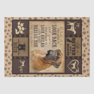 Personalised Christmas, Life Is Better With Boxer Tissue Paper