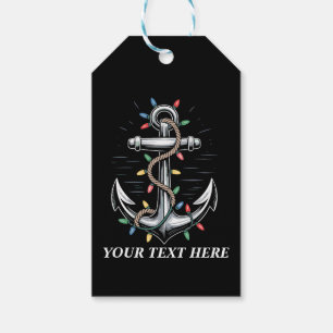 Personalised Christmas Lights Boating Sailing Gift Tags
