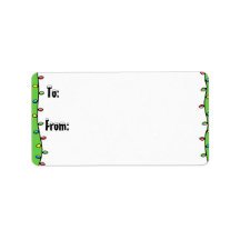 Personalised Christmas Lights Holiday Gift Tags
