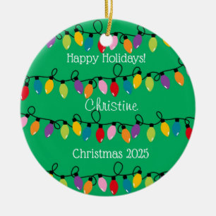 Personalised Christmas Lights Ornament