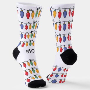 Personalised Christmas Lights Socks