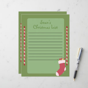 Personalised Christmas List for Santa