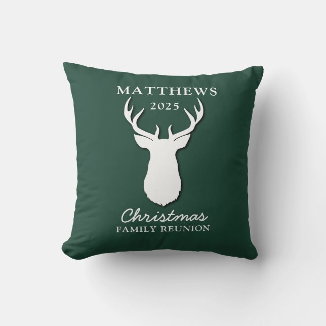 Personalised Christmas Matching Family Reunion Mum Cushion (Front)