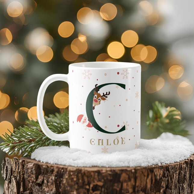 Personalised Christmas Monogram C Mug (Creator Uploaded)