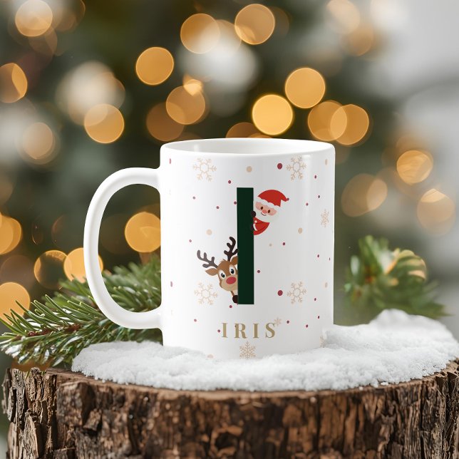 Personalised Christmas Monogram I Mug (Creator Uploaded)