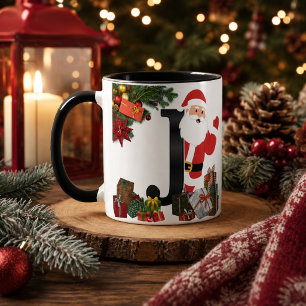 Personalised Christmas Monogram Mug