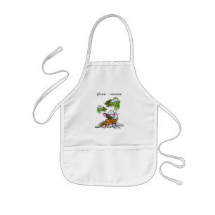 Personalised Christmas mouse with a cone Kids Apron