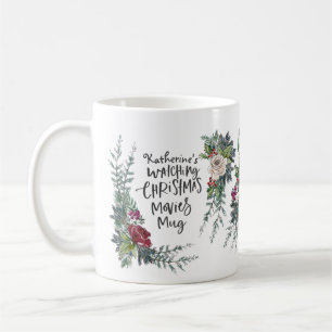 Personalised Christmas Movie Watching Name Custom Coffee Mug