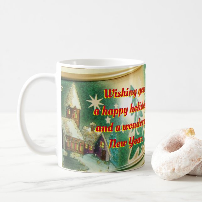 Personalised Christmas Mug from your family (With Donut)