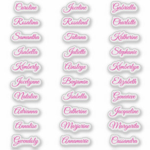 Personalised Christmas Name Calligraphy Sheet