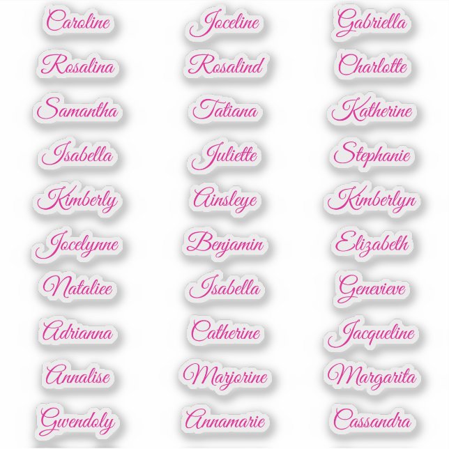 Personalised Christmas Name Calligraphy Sheet (Front)