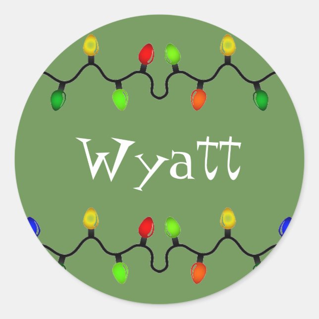 Personalised Christmas Name Stickers (Front)