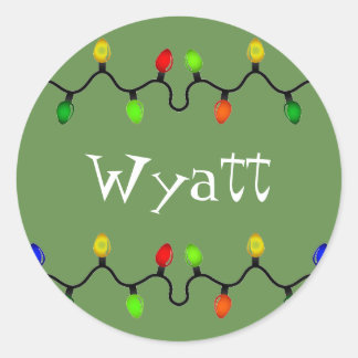 Personalised Christmas Name Stickers