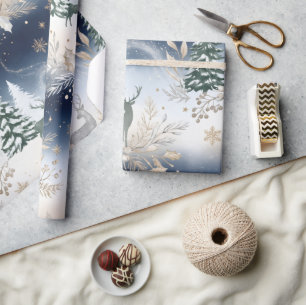 Personalised Christmas Name Wrapping Paper Elega