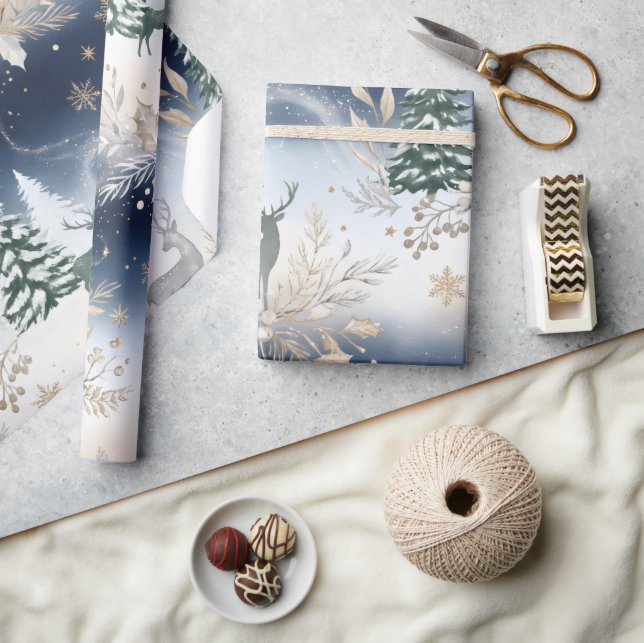 Personalised Christmas Name Wrapping Paper | Elega (Crafts)