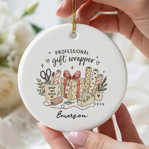 Personalised Christmas New Home Ceramic Tree Decoration
