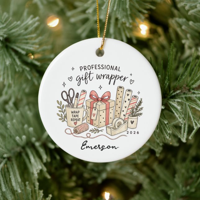 Personalised Christmas New Home Ceramic Tree Decoration (Tree)